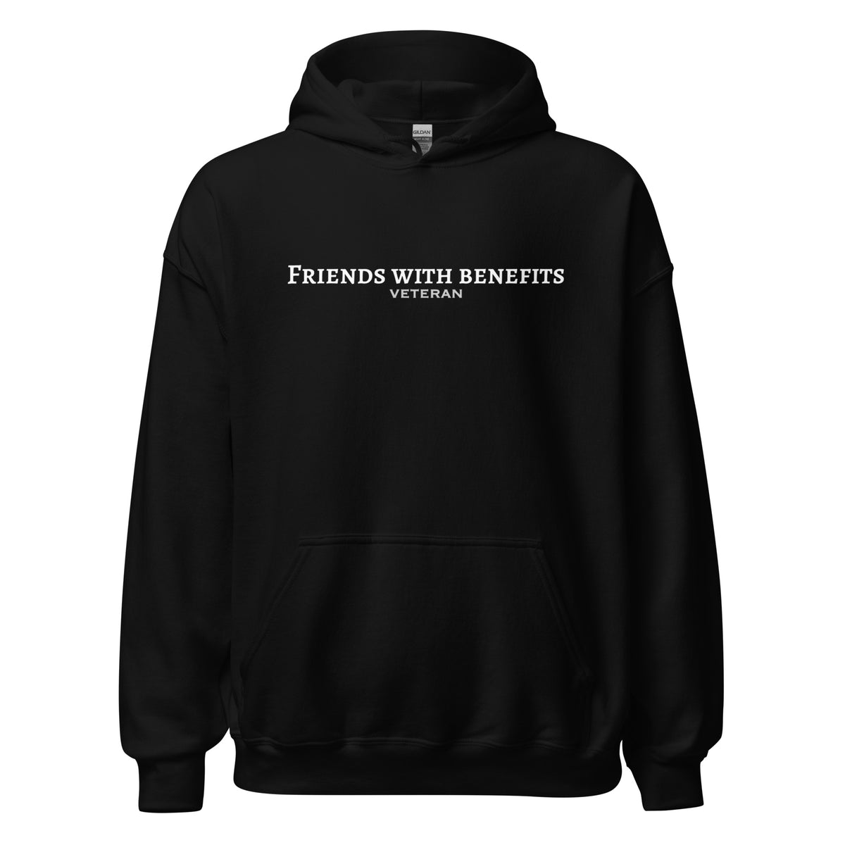 Teasin' Tees Veteran Hoodie But in Black