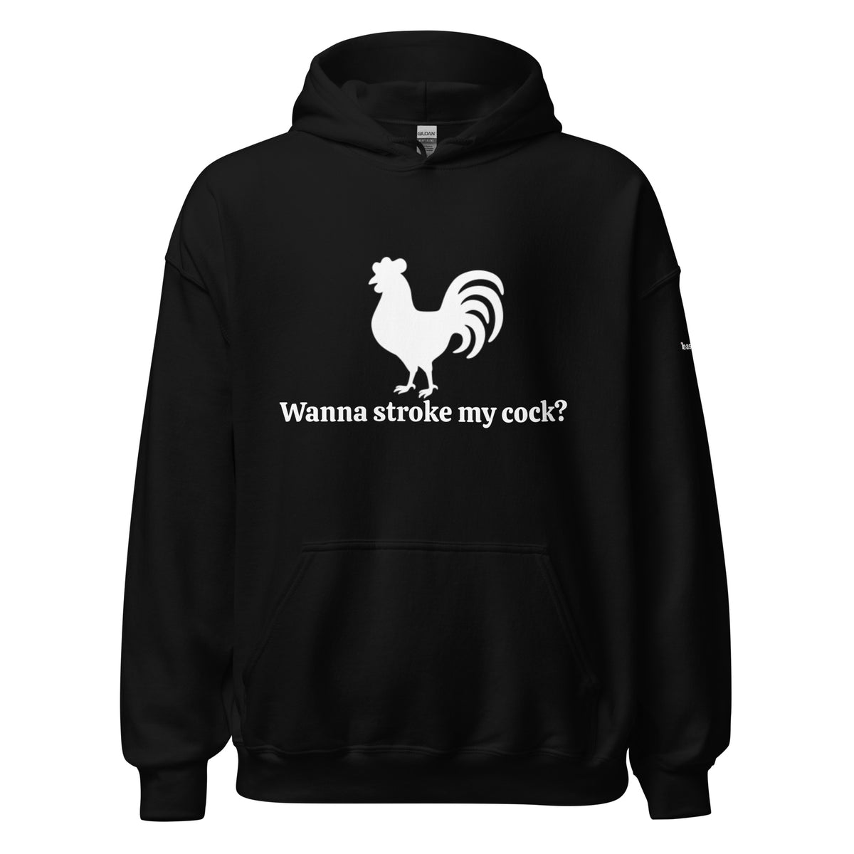 Teasin' Tees Chkn Man Hoodie But in Black