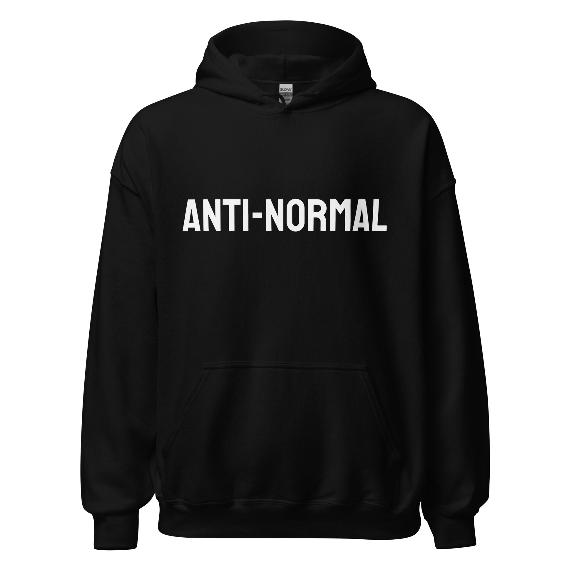 "Anti-Normal" Premium Hoodie Black