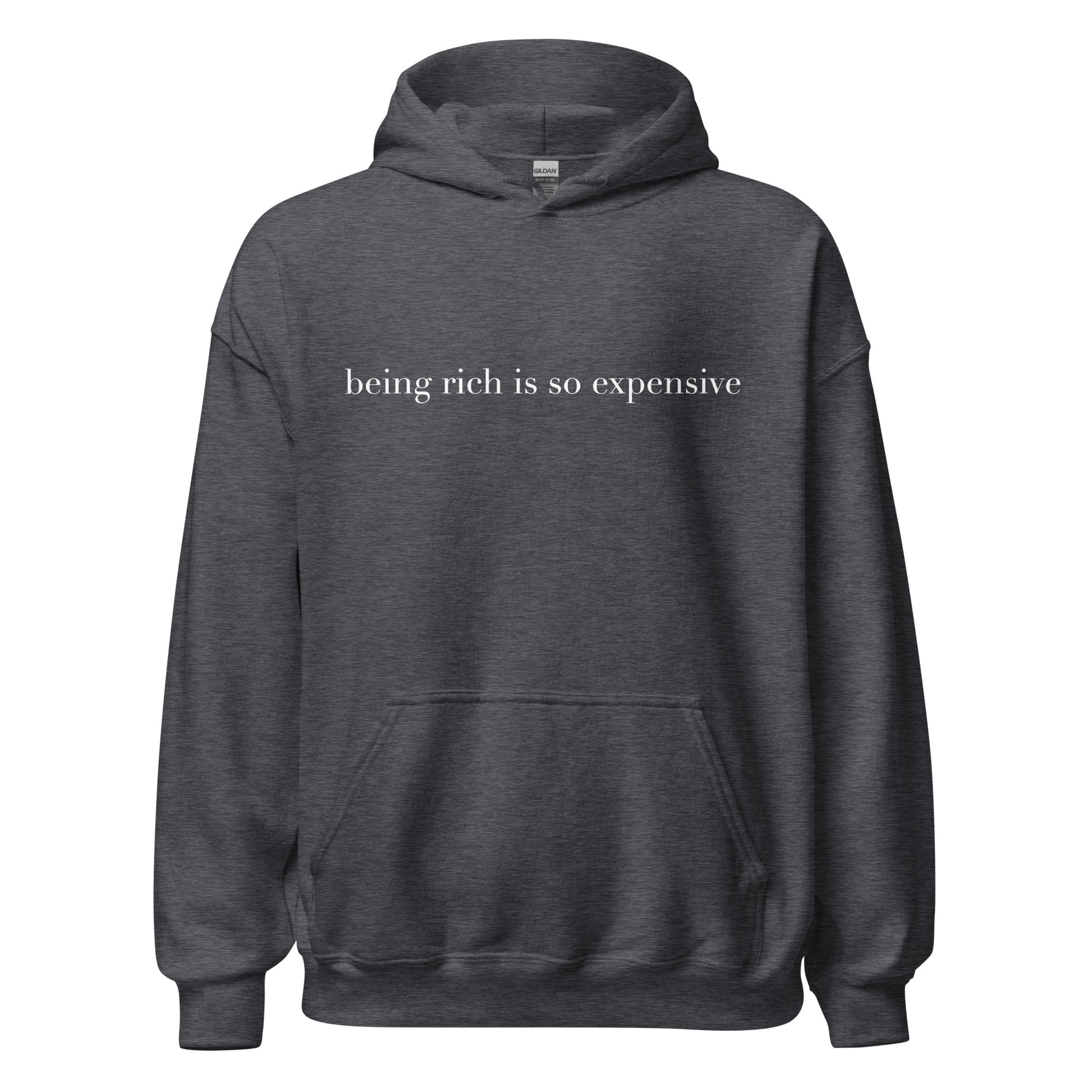 "Being Rich is so expensive" Premium Hoodie Black