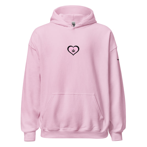 The Weed Lovers Hoodie Pink Heart Edition