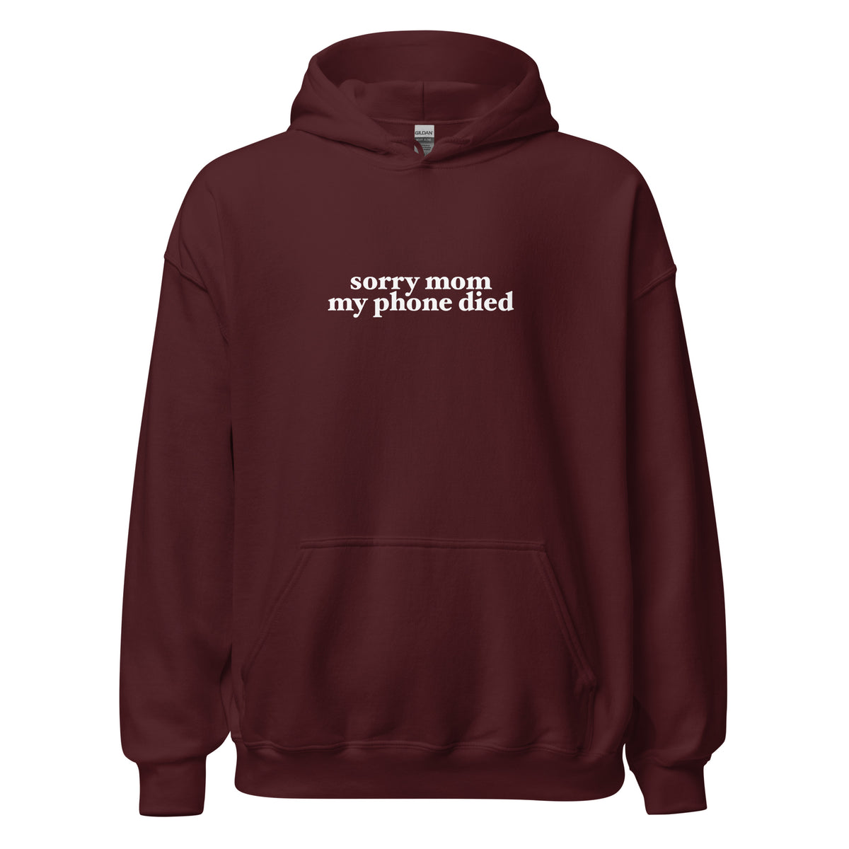 Sorry Mom Hoodie But in Black