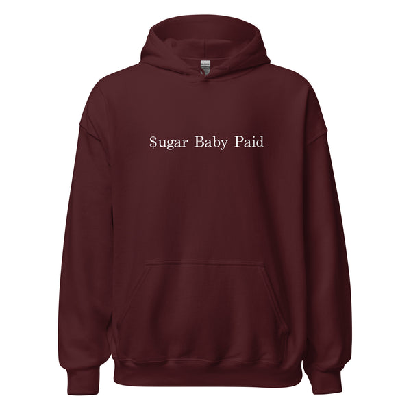 Sugar Baby Paid Hoodie But in Black