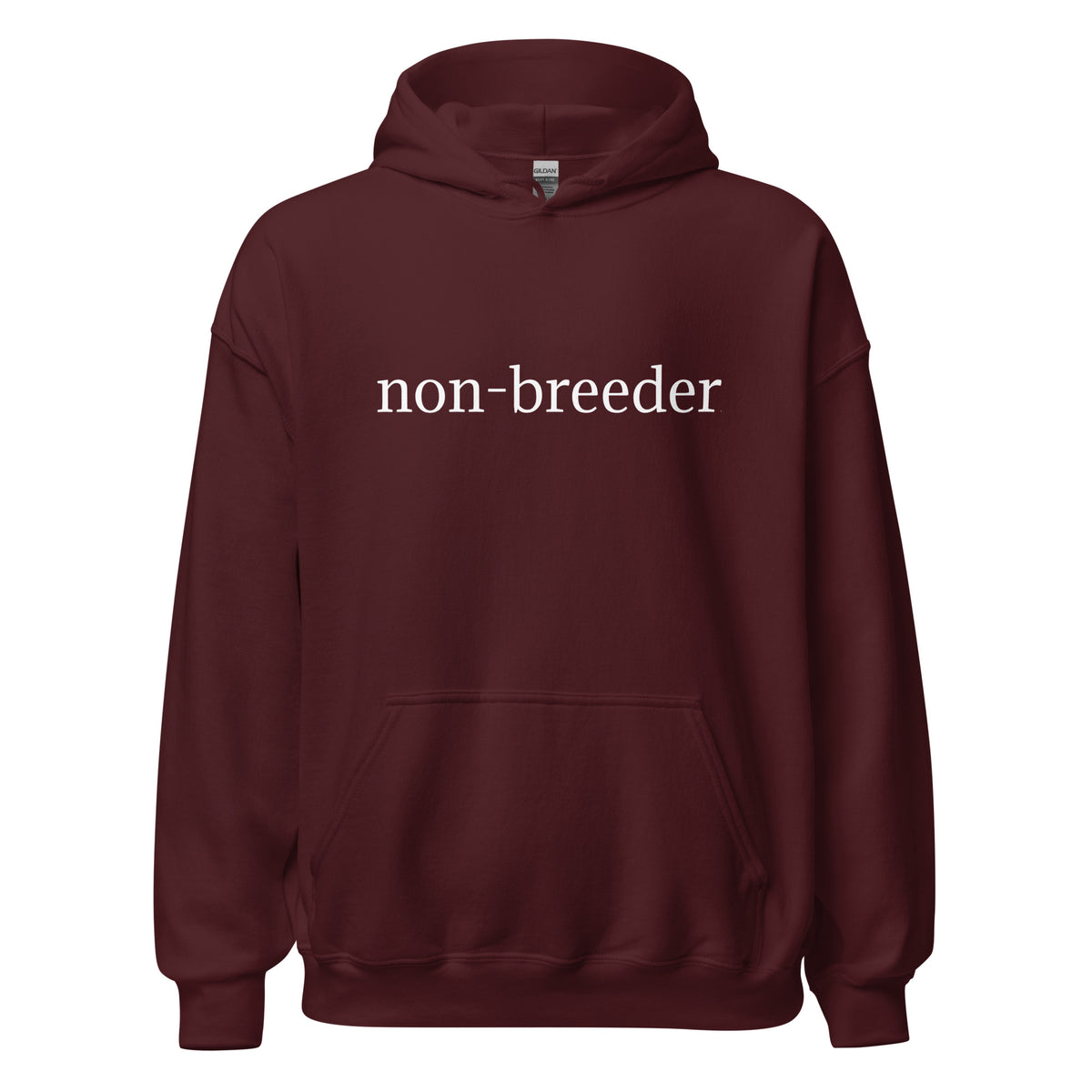 The Non-Breeder Hoodie But in Black