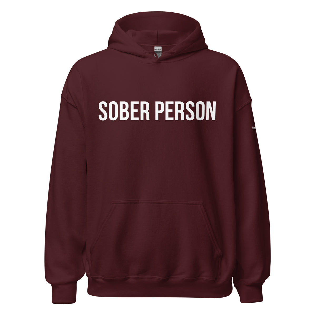 Sober Person Hoodie But in Black