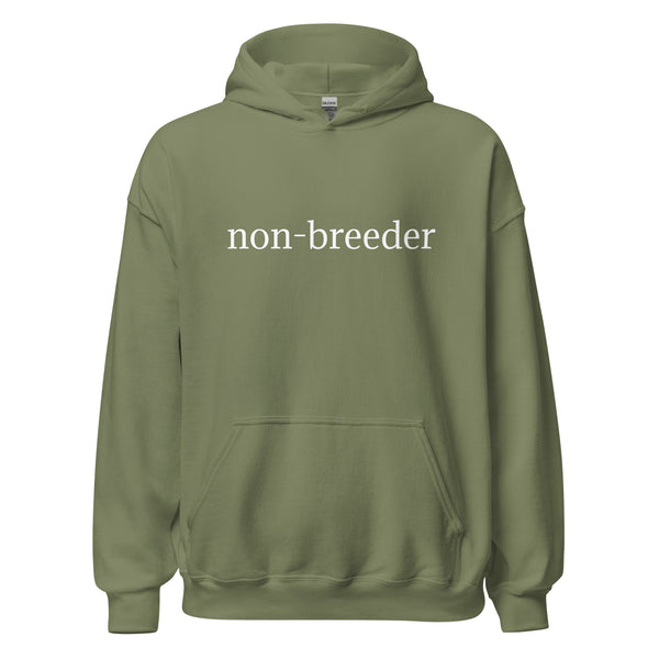 The Non-Breeder Hoodie But in Black