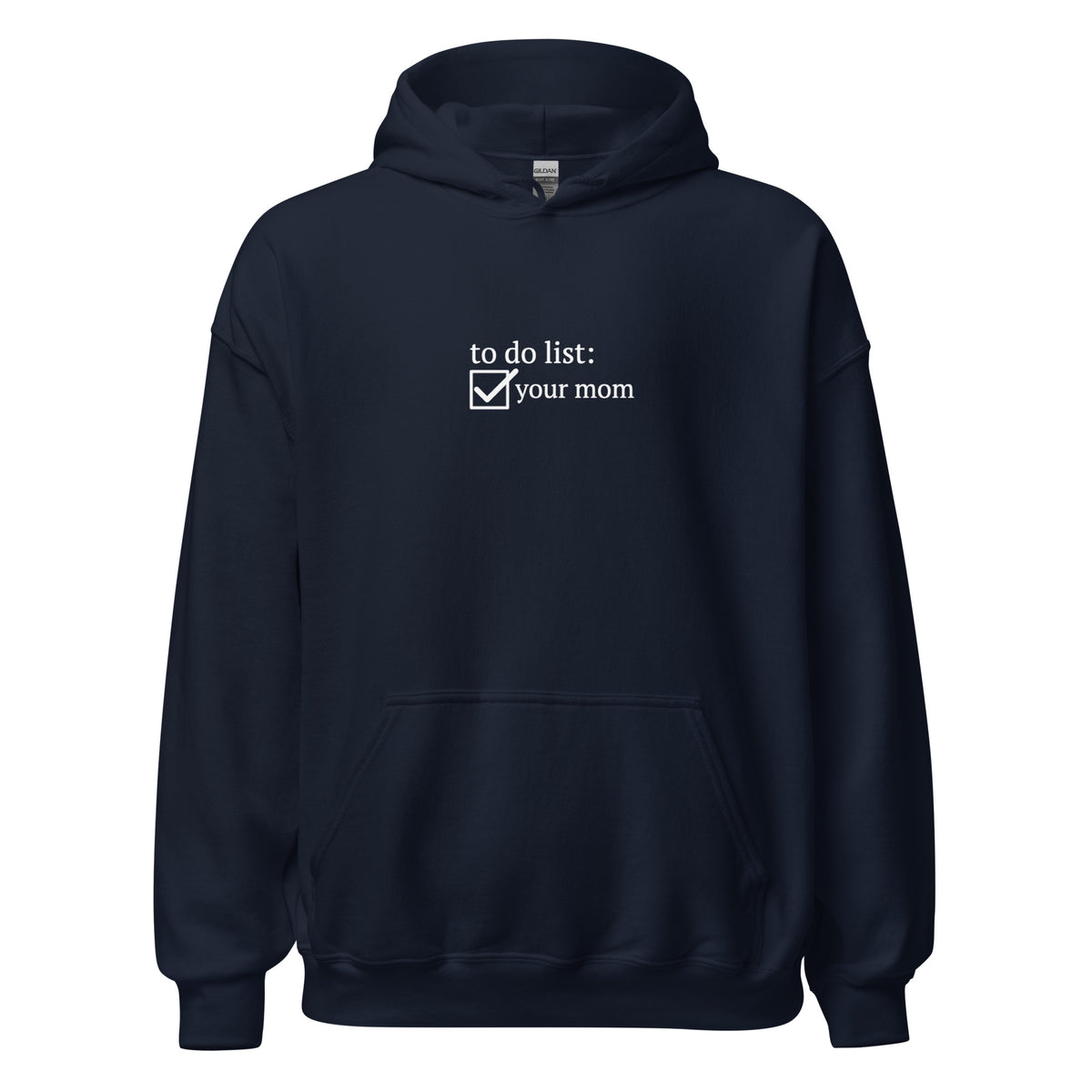 To Do List Hoodie But in Black