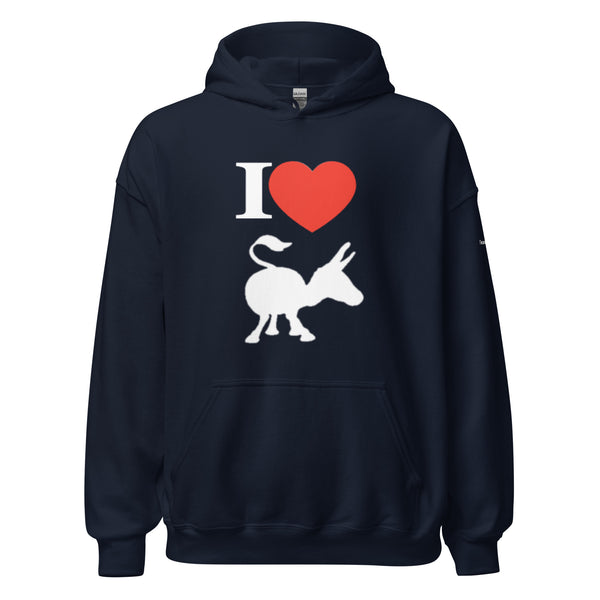 The Donkey Lover Hoodie But in Black