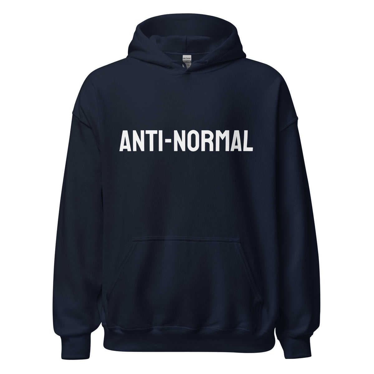 Anti-Normal Hoodie But in Black