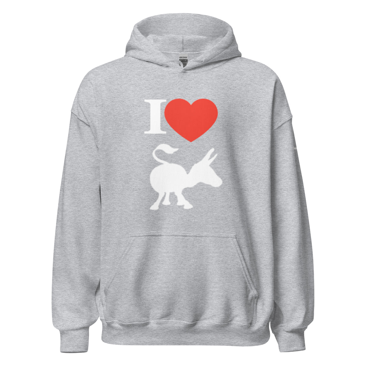 The Donkey Lover Hoodie But in Black