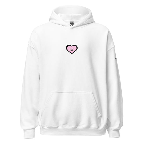 The Weed Lovers Hoodie Pink Heart Edition