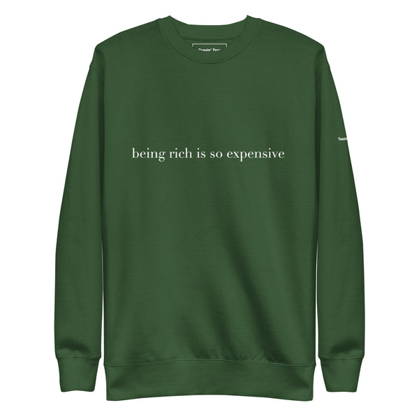 Being Rich Crewneck But in Black