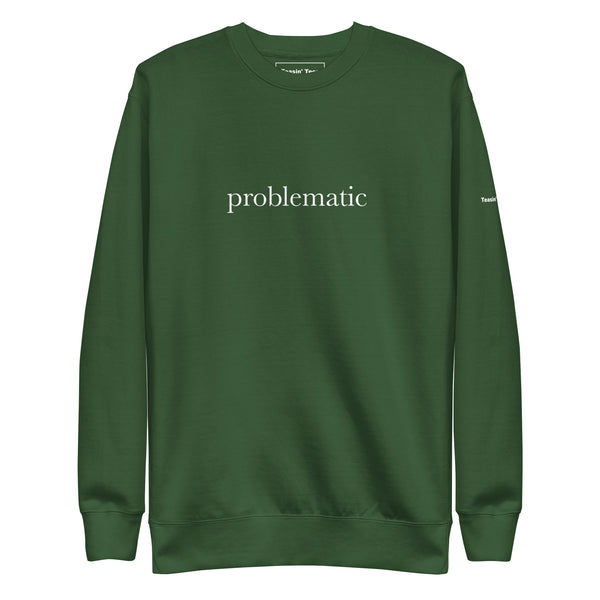 Problematic Crewneck but in black