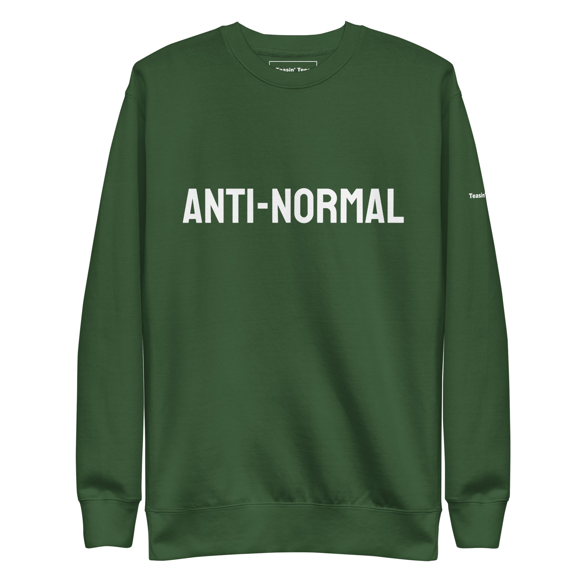 "Anti-Normal" Crew neck black