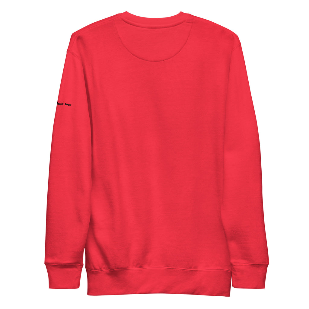 "True Story." Crew neck