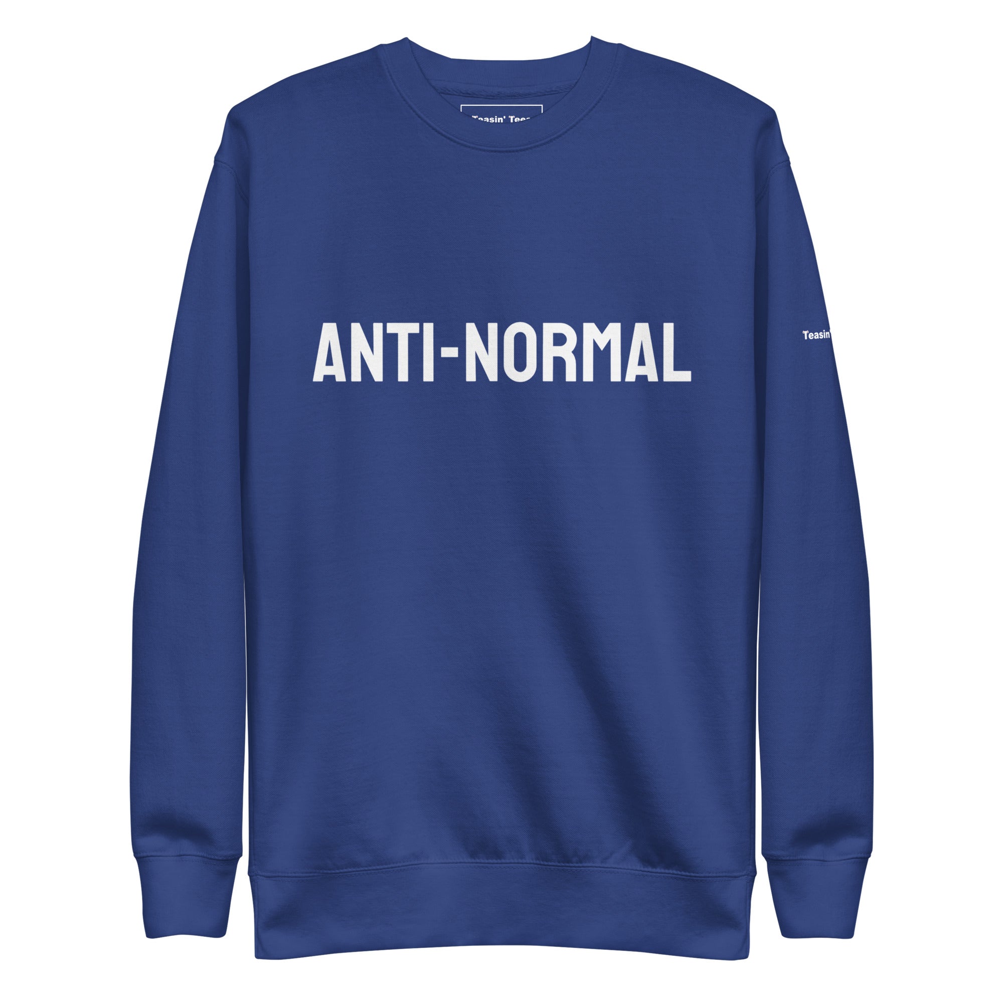 "Anti-Normal" Crew neck black