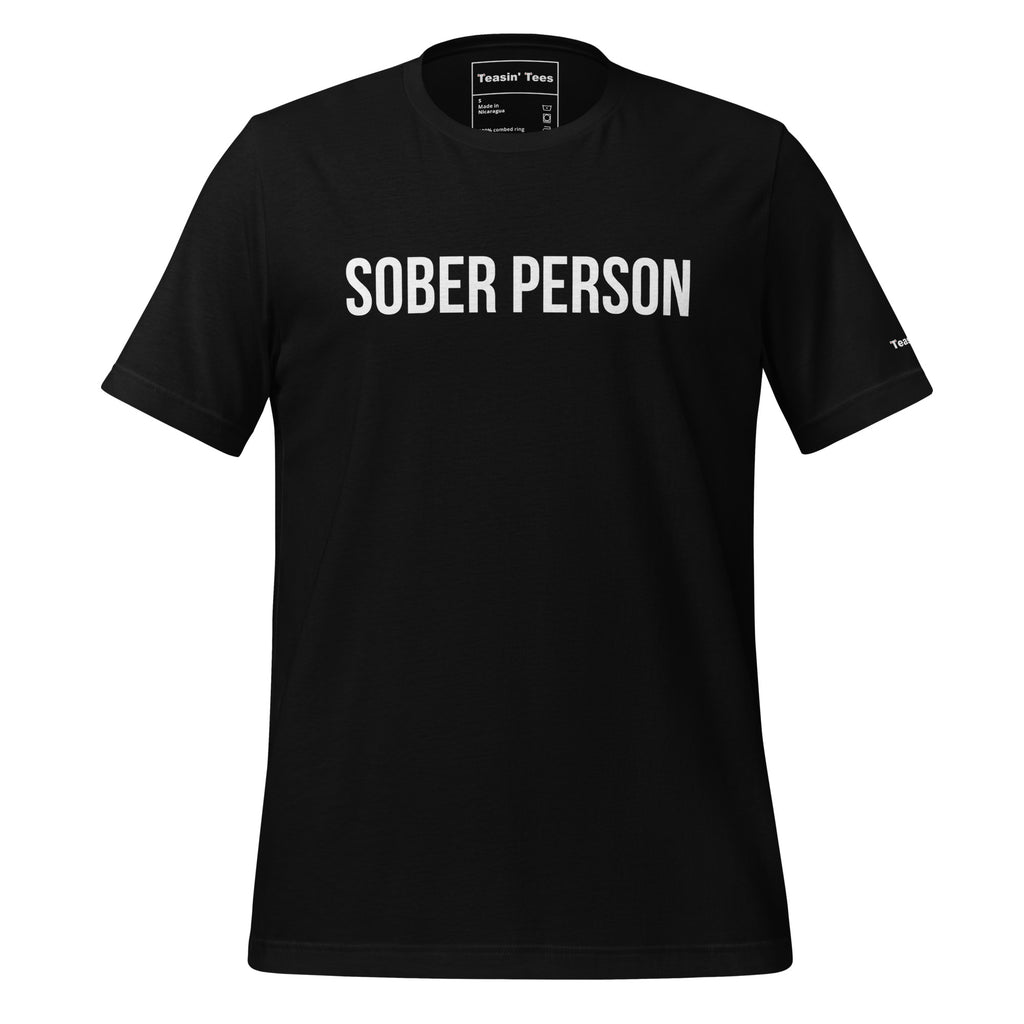 "Sober Person" T-Shirt Black