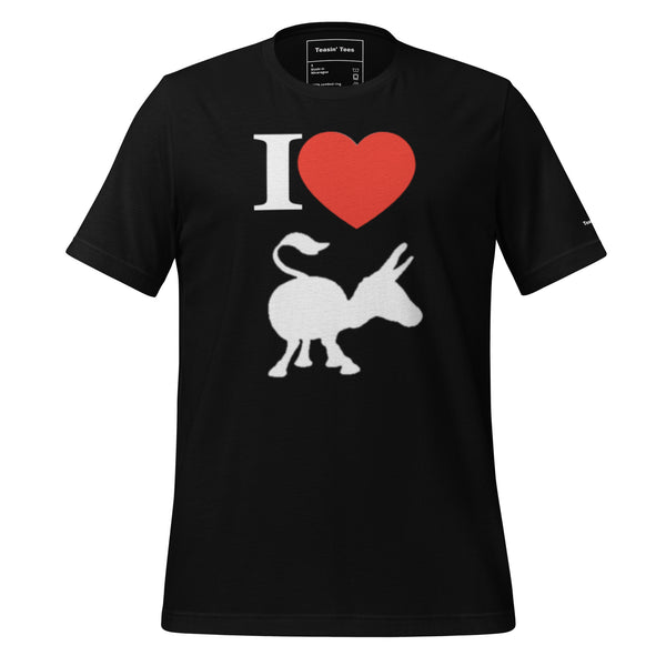 The Donkey Lover Tee But in Black