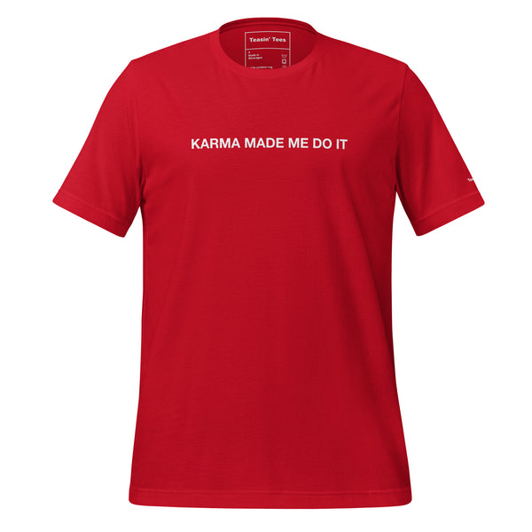 Blame it on Karma Tee But in Black