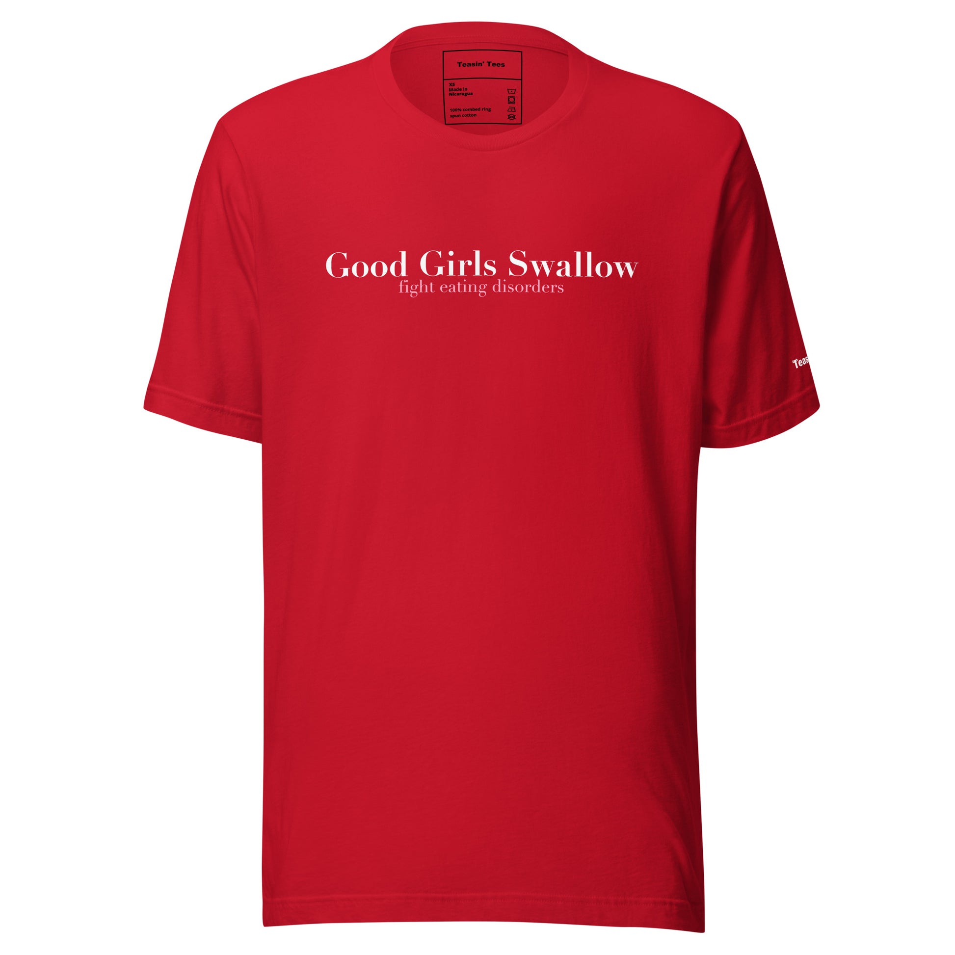 "Good girls swallow"- T-shirt