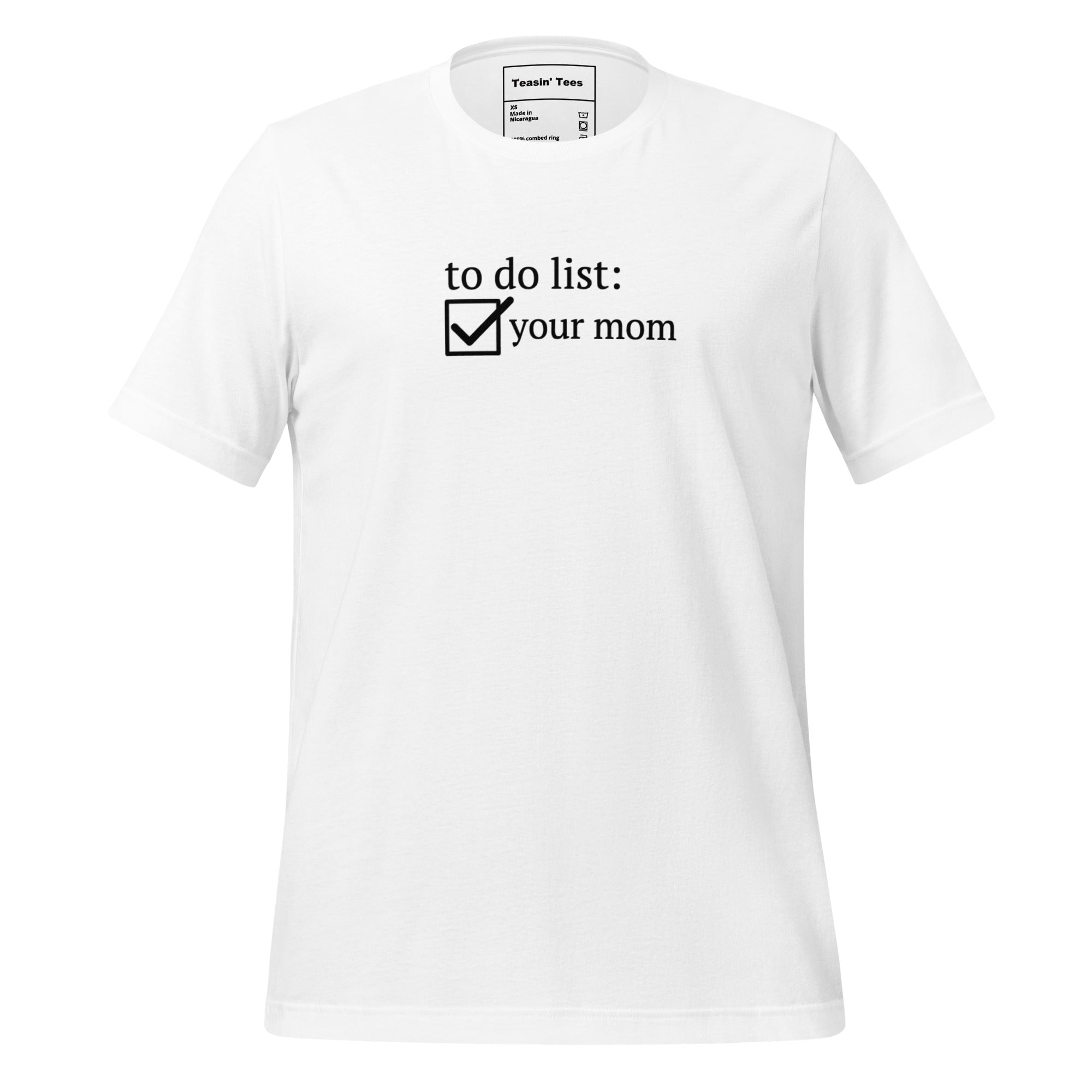 "To Do List"- T-shirt