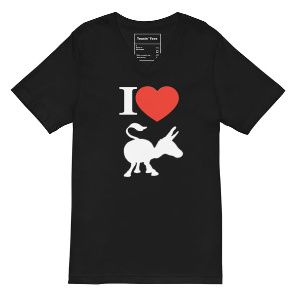 The Donkey Lover VNeck But in Black