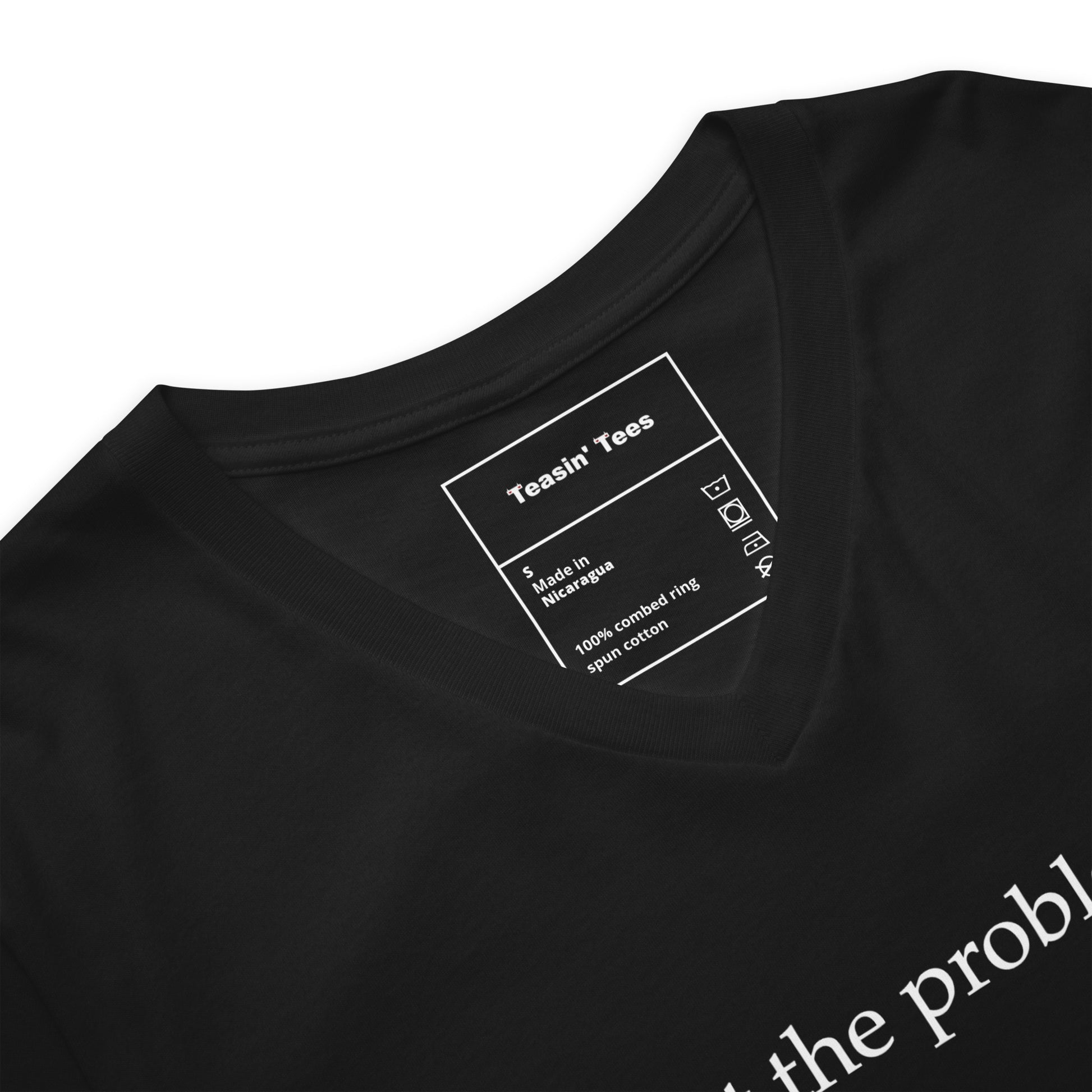 "Not the Problem" VNeck Black