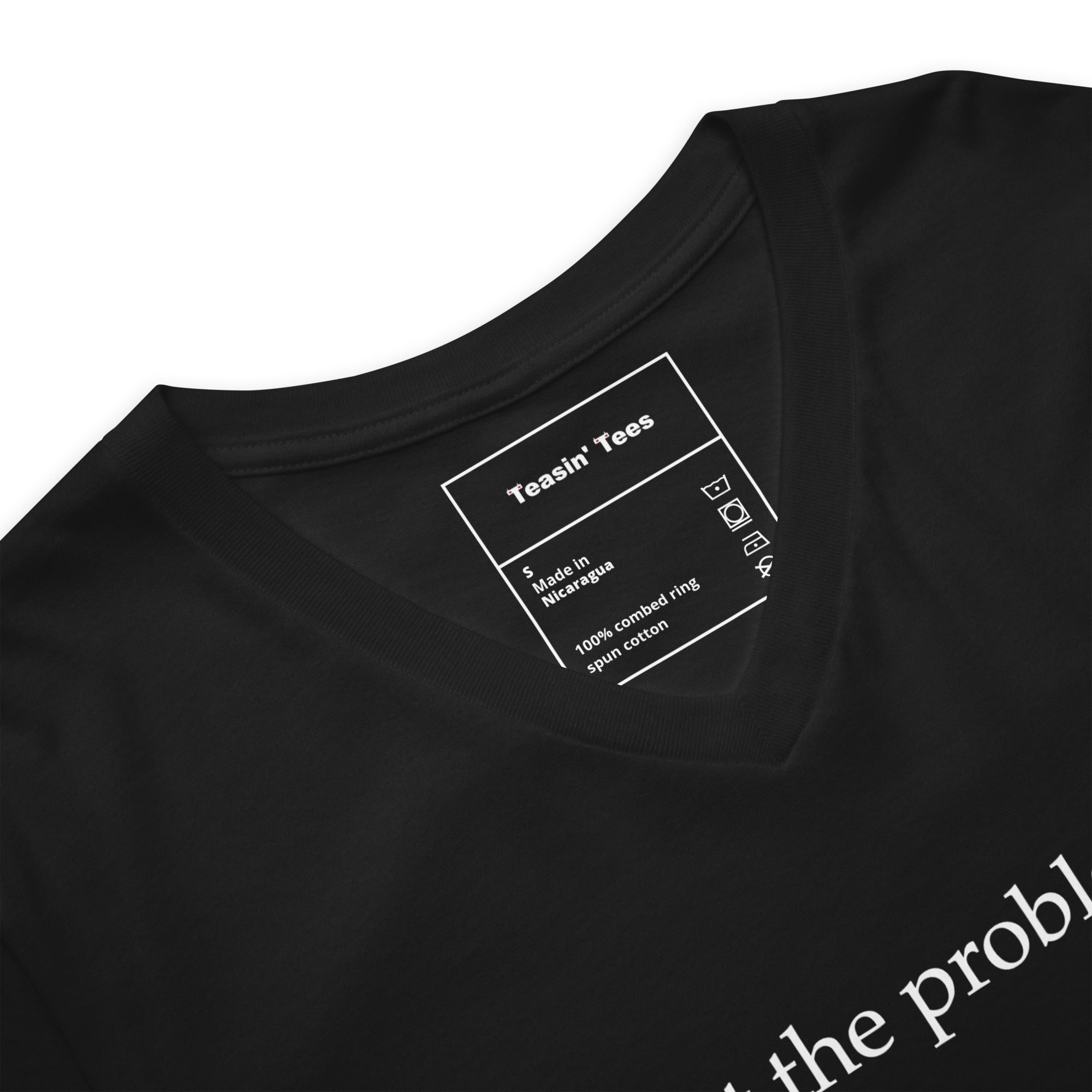 "Not the Problem" VNeck Black