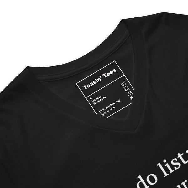 Teasin' Tees To do List VNeck But in Black