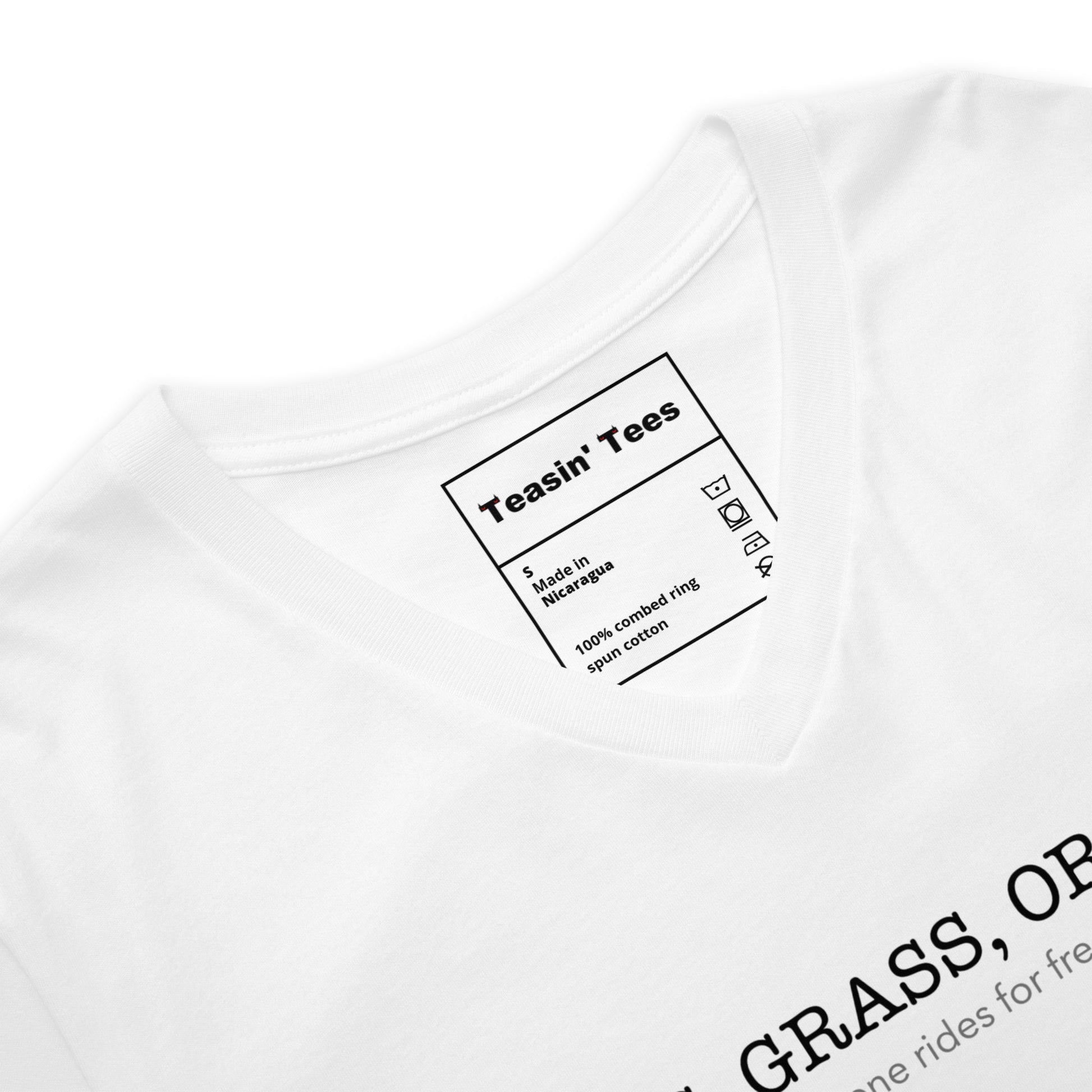 "GAS, GRASS OR ASS" VNeck