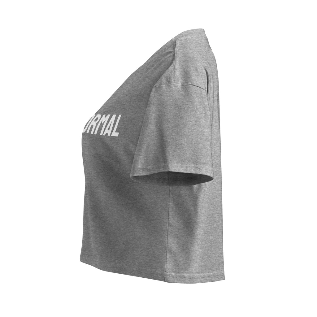 "Anti-Normal" Crop Top Black