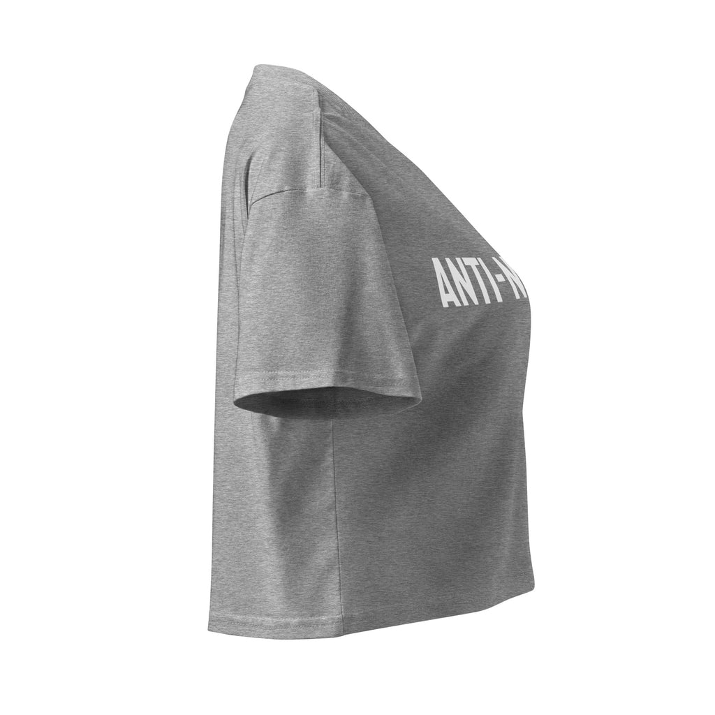 "Anti-Normal" Crop Top Black