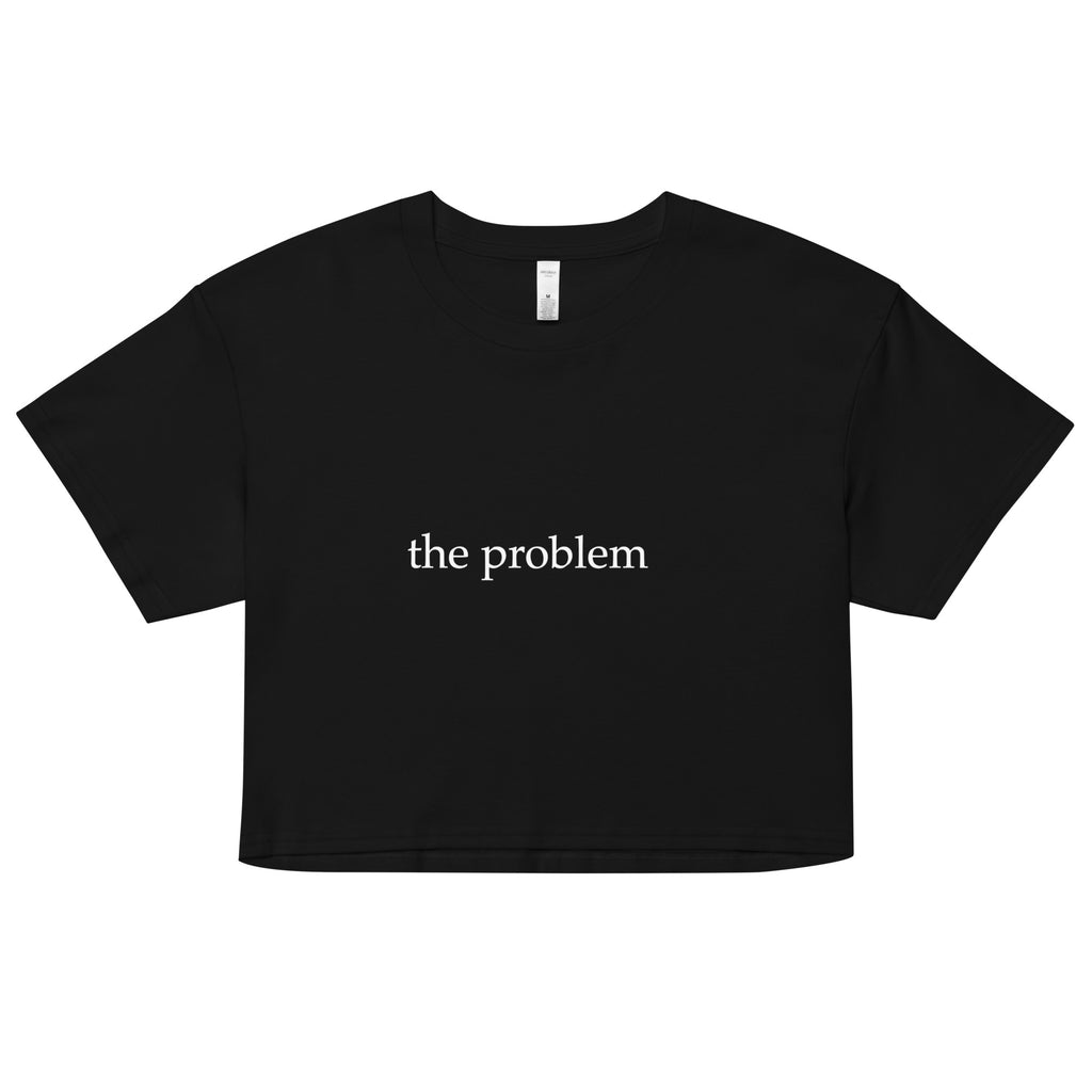 "The Problem" crop top Black