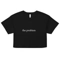 "The Problem" crop top Black