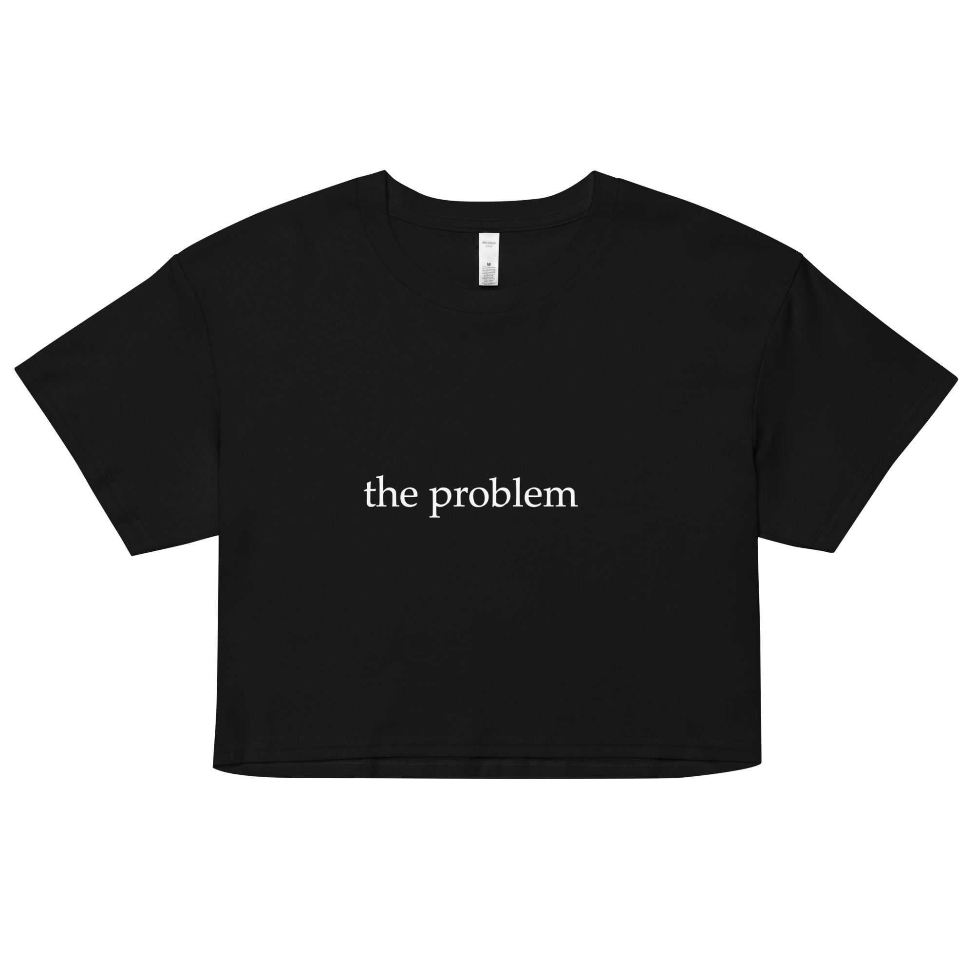 "The Problem" crop top Black