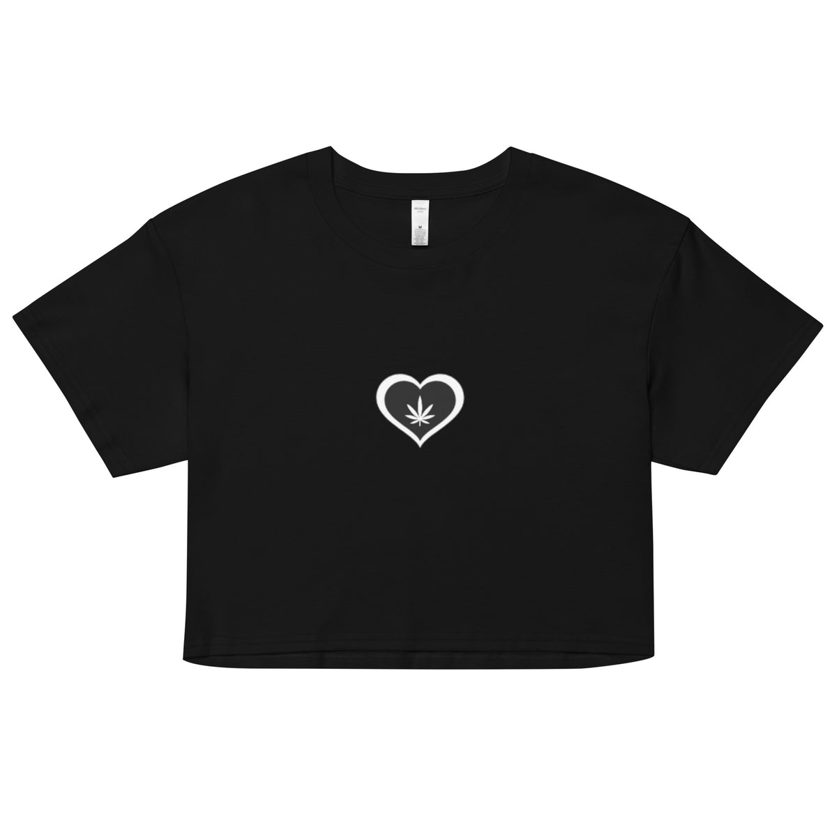 The Weed Lovers Crop Top But in Black