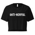 "Anti-Normal" Crop Top Black
