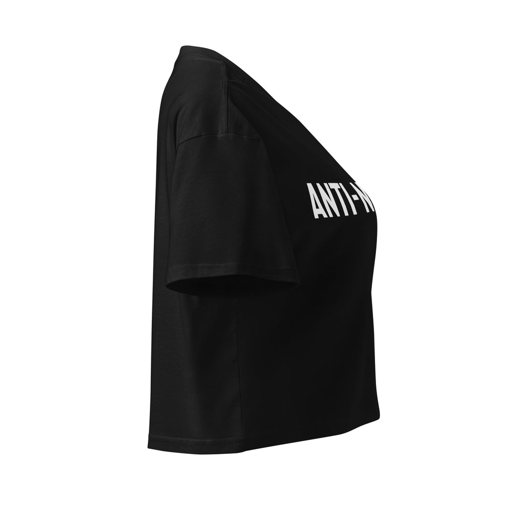 "Anti-Normal" Crop Top Black