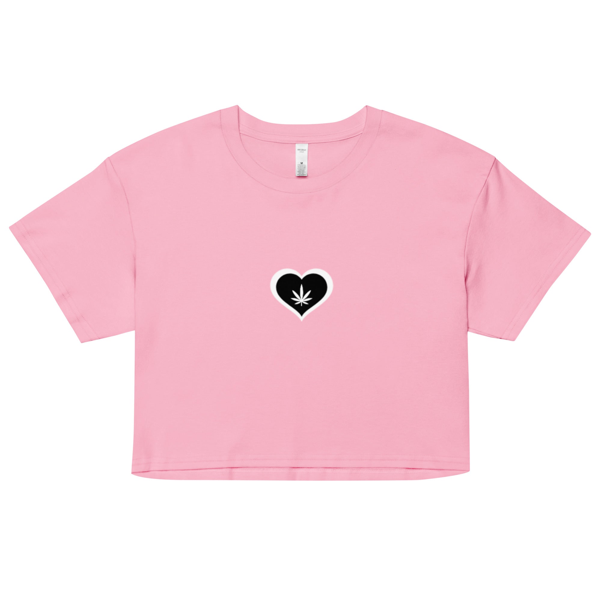 "The Weed Lovers" Crop Top Black