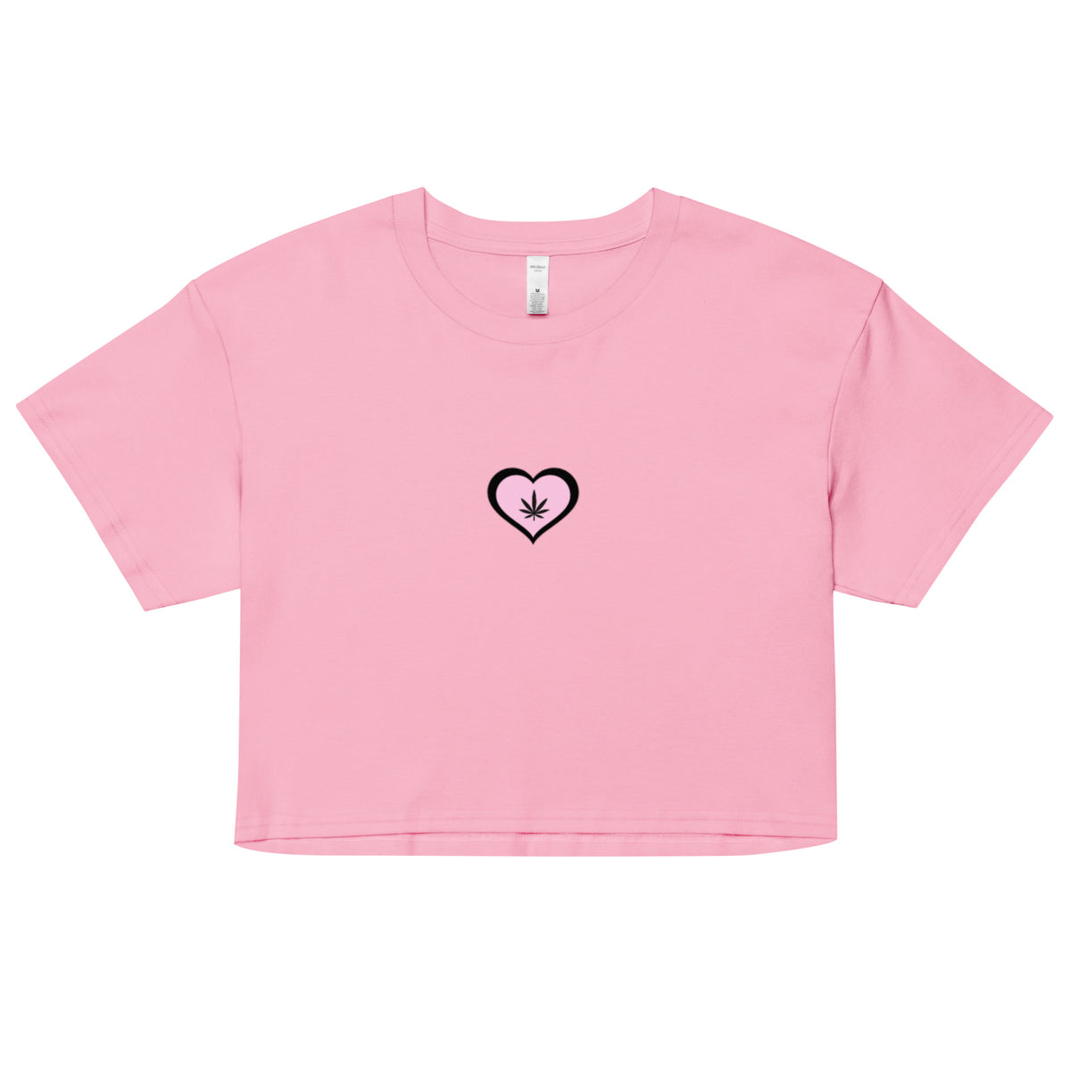 The Weed Lovers Crop Top Pink Heart Edition