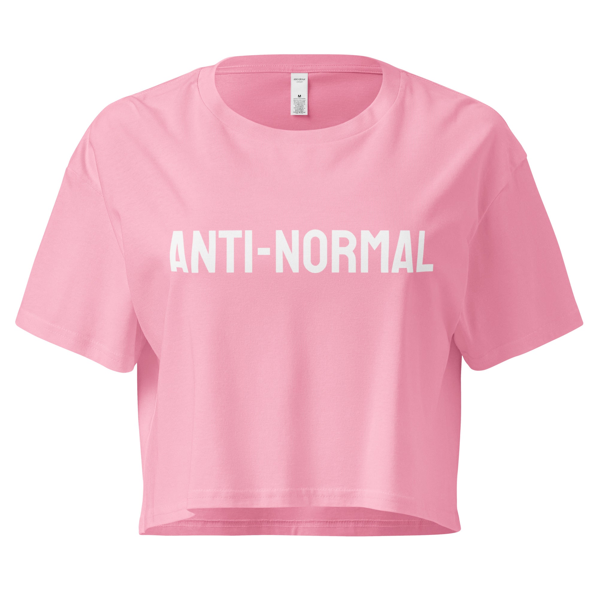 "Anti-Normal" Crop Top Black