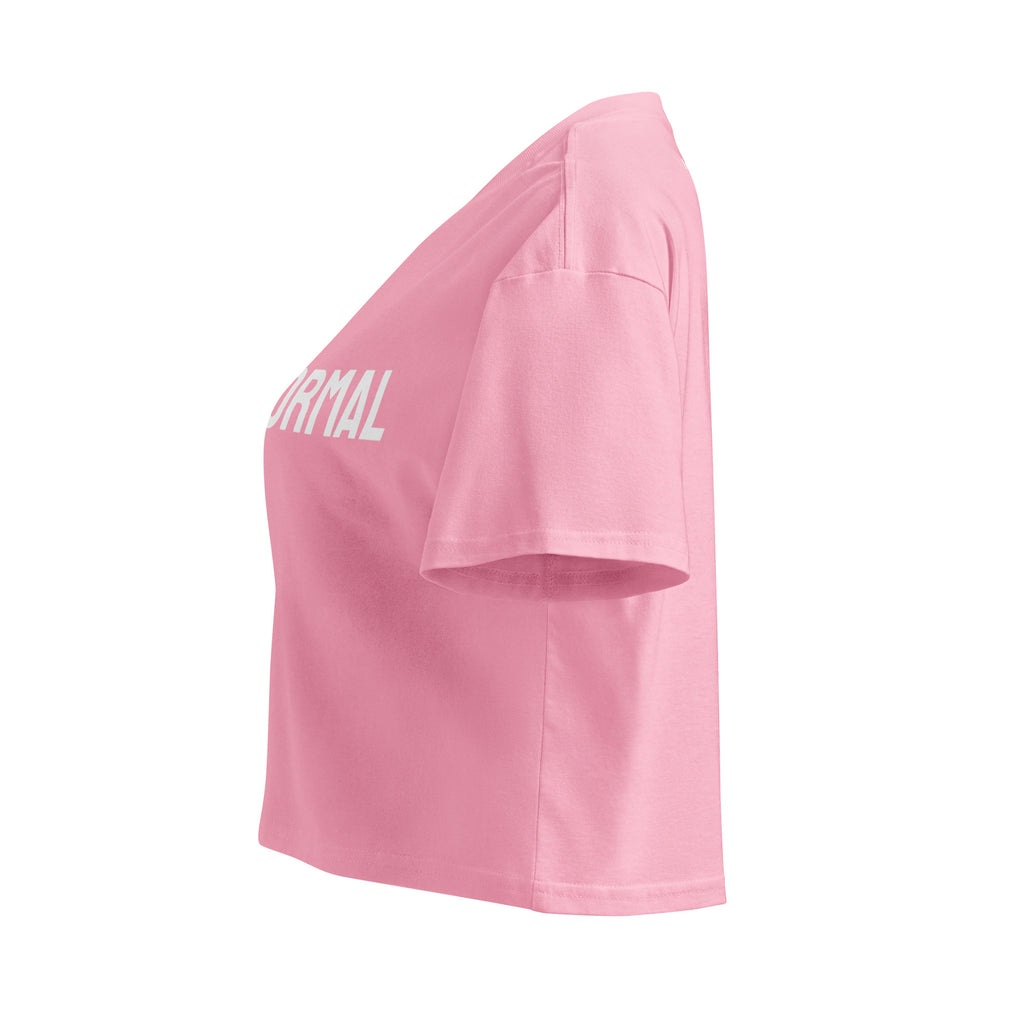 "Anti-Normal" Crop Top Black
