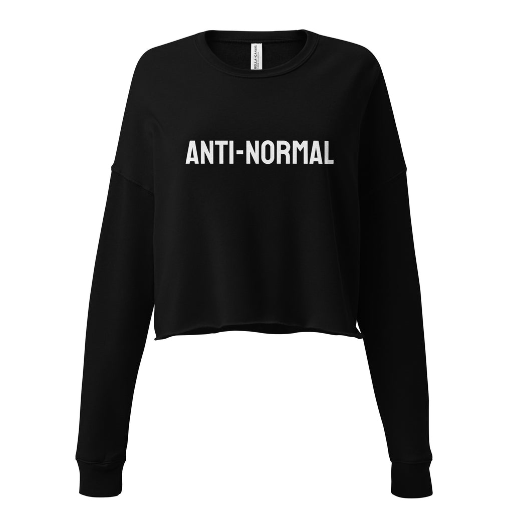 "Anti-Normal" Cropped Long Sleeve but in Black