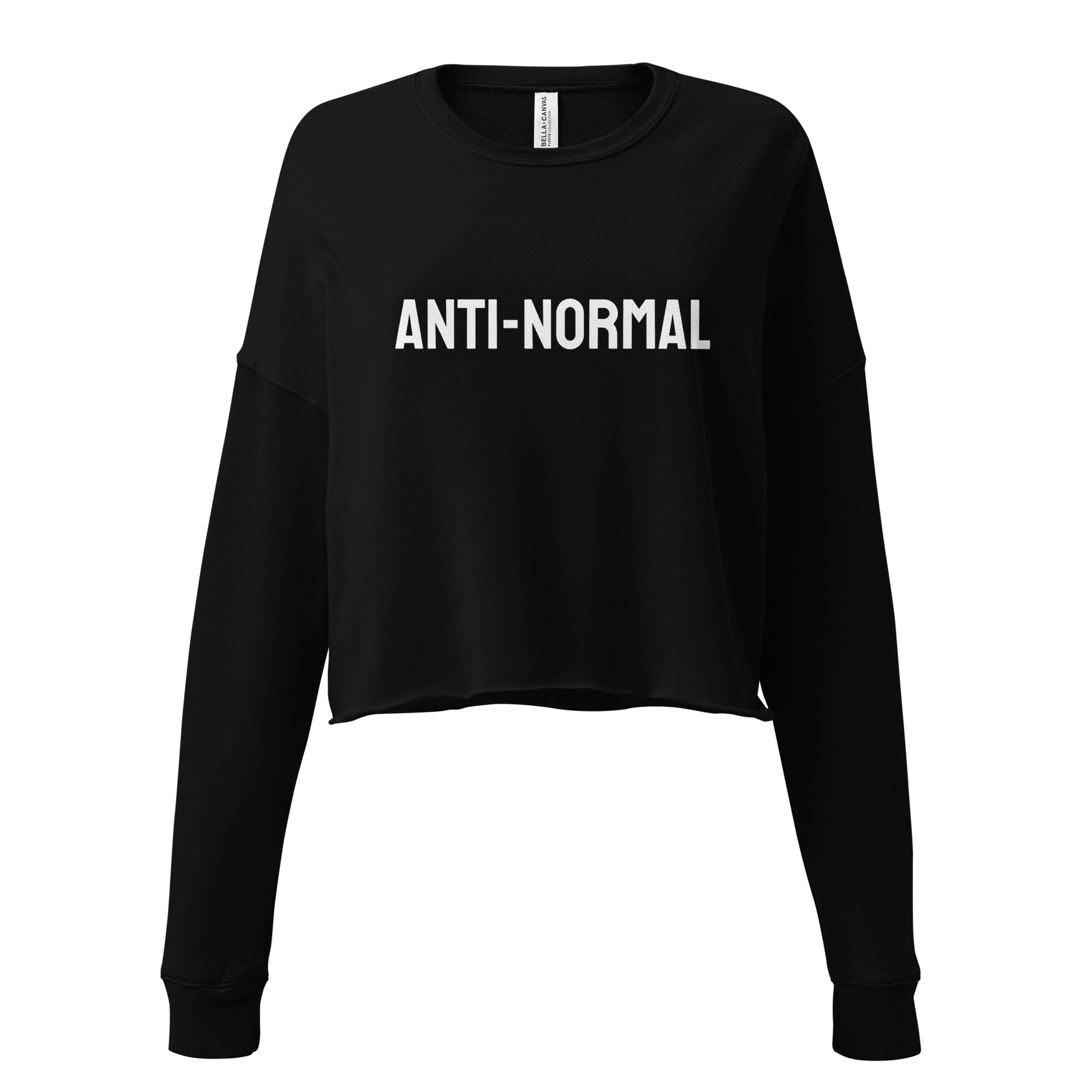 "Anti-Normal" Cropped Long Sleeve but in Black