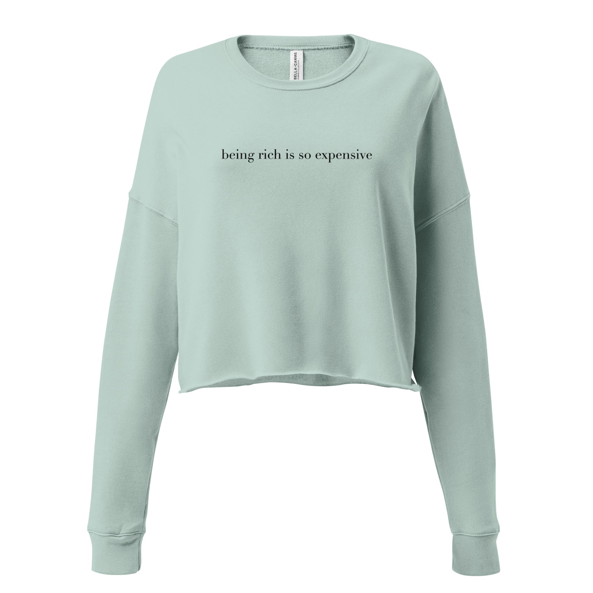 "Being Rich" Cropped Long Sleeve