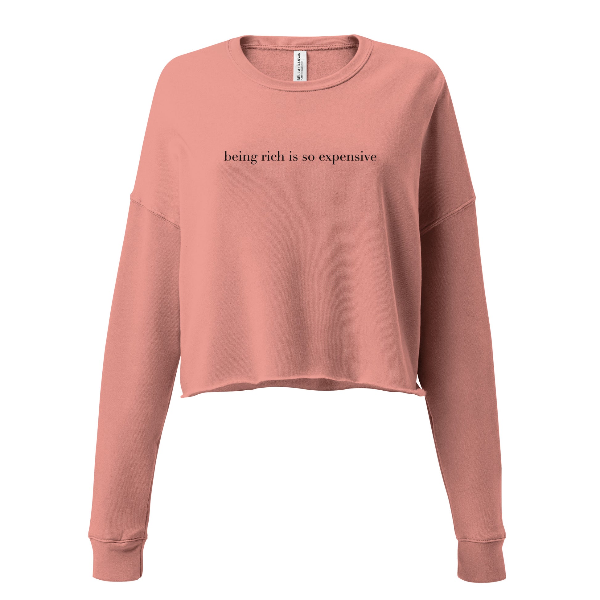 "Being Rich" Cropped Long Sleeve