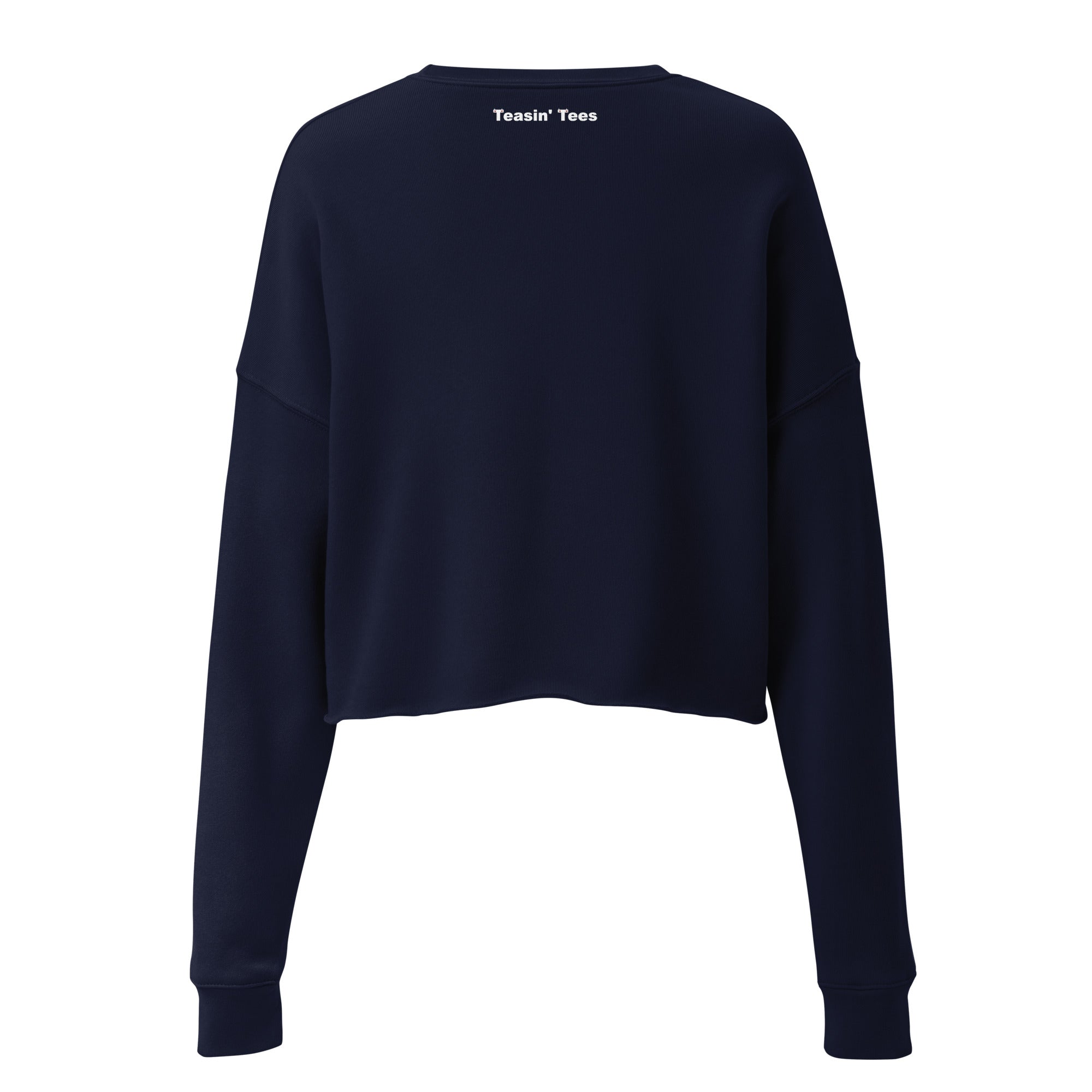 "Being Rich" Cropped Long Sleeve Black