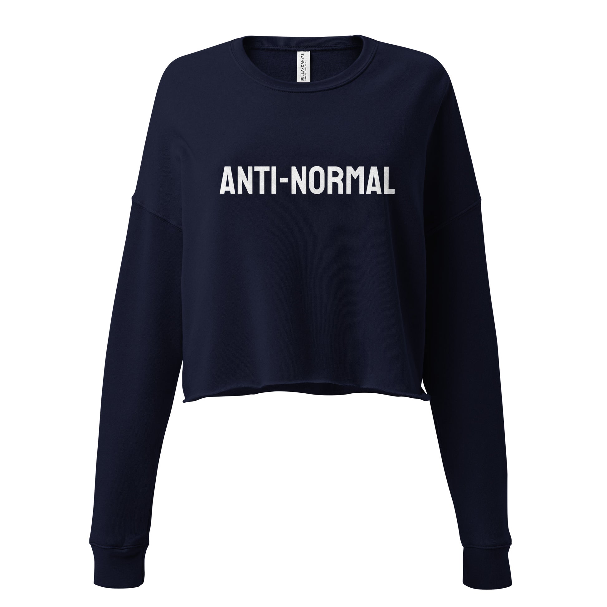 "Anti-Normal" Cropped Long Sleeve but in Black